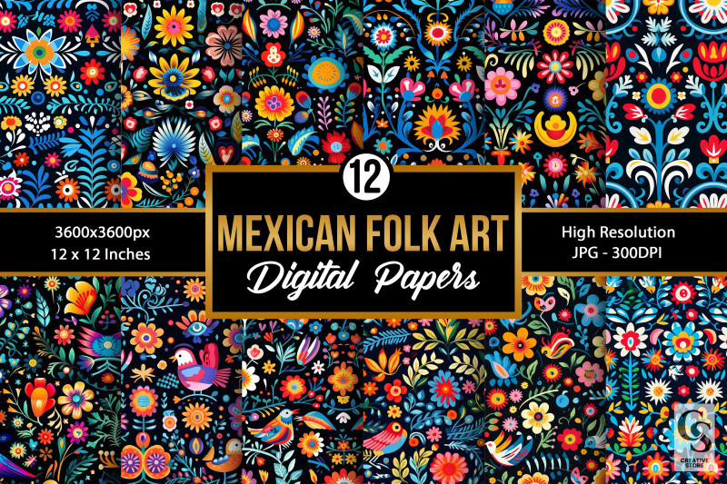 mexican-folk-art-seamless-patterns