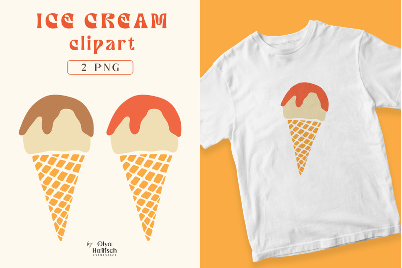 cute-retro-ice-cream-png-summer-ice-cream-waffle-cone-sublimation