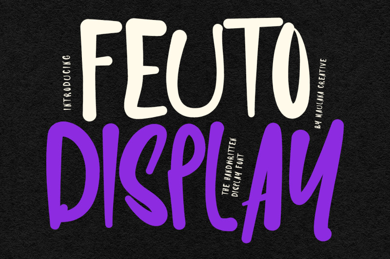 feuto-handwritten-display-font