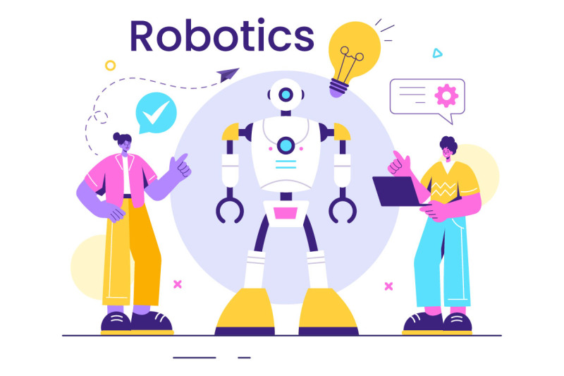 10-robotics-vector-illustration