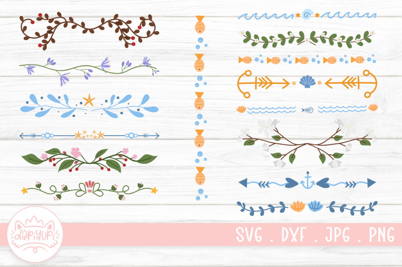 cute-divider-border-clipart-svg-bundle