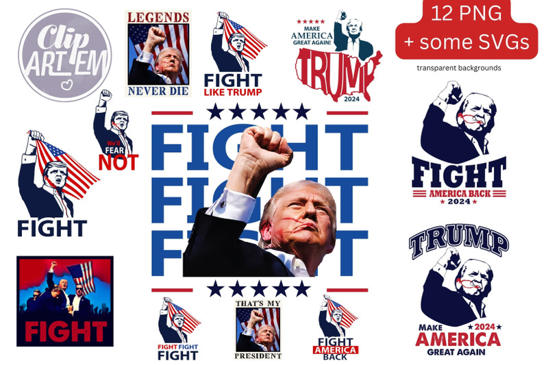 trump-fight-assassination-attempt-12-png-clip-art-amp-svg-vector-images