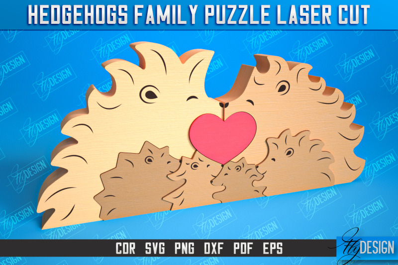 hedgehogs-family-puzzle-bundle-puzzle-template-eco-friendly-gift