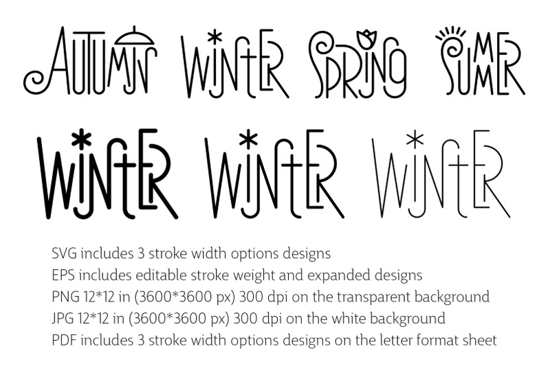 four-seasons-autumn-winter-spring-summer-lettering