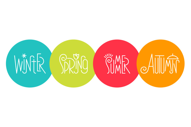 four-seasons-autumn-winter-spring-summer-lettering