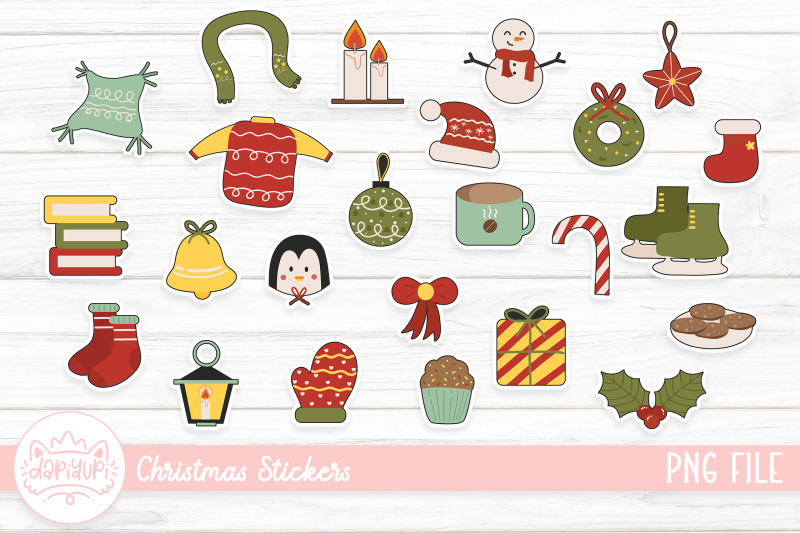 christmas-sticker-set-christmas-sticker-bundle