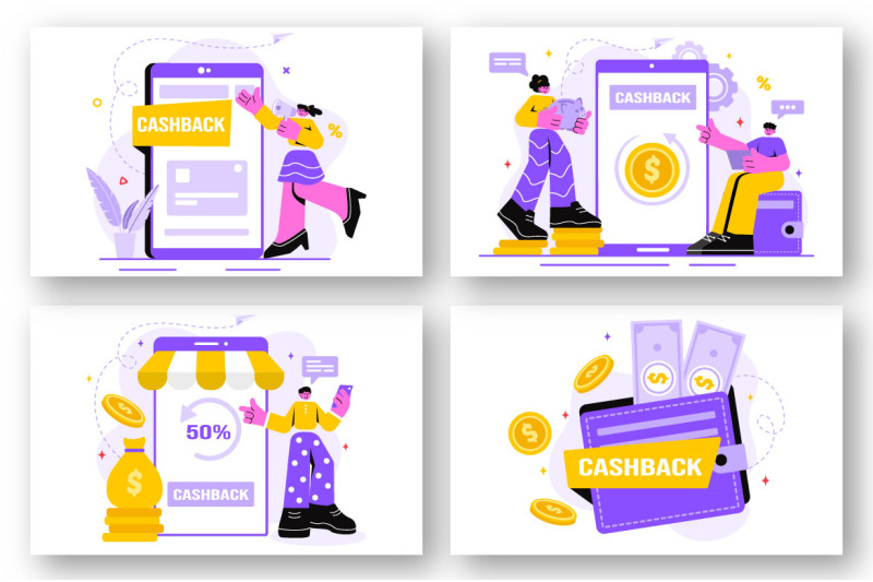 18-cashback-vector-illustration