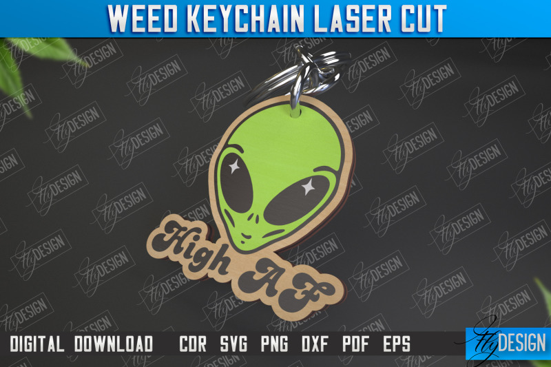 weed-keychain-weed-leaf-keyring-cannabis-leaf-herb-nerd-cnc