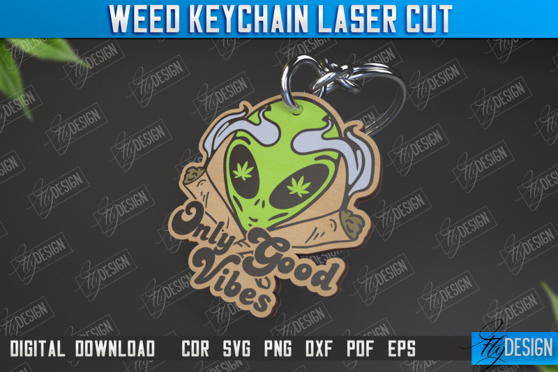 weed-keychain-weed-leaf-keyring-cannabis-leaf-herb-nerd-cnc