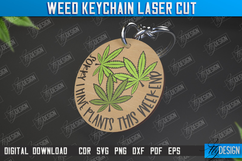 weed-keychain-weed-leaf-keyring-cannabis-leaf-herb-nerd-cnc