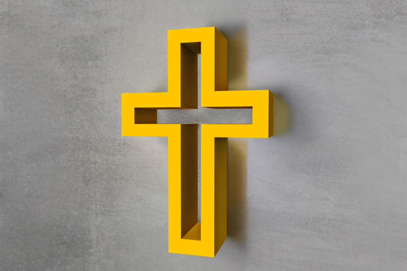 cross-wall-decor-3d-papercraft