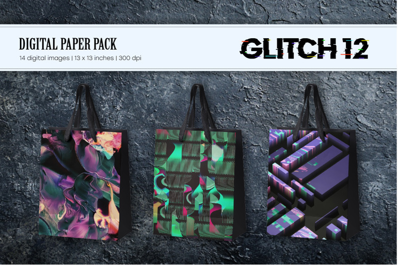 glitch-psychedelic-12-digital-paper-set