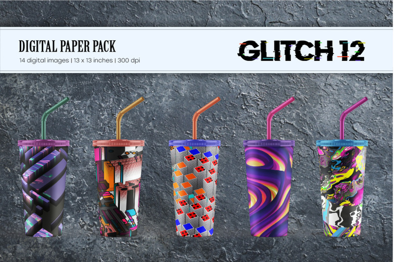 glitch-psychedelic-12-digital-paper-set