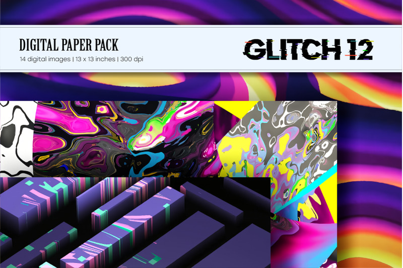 glitch-psychedelic-12-digital-paper-set