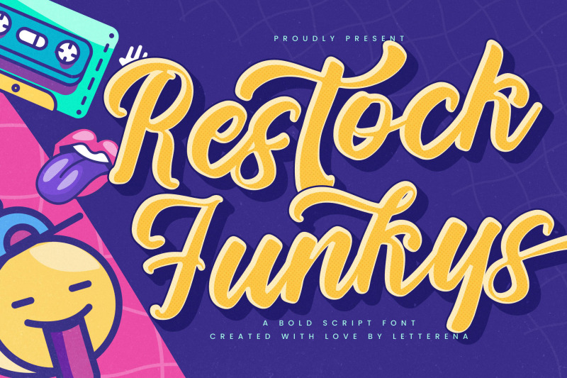 restock-funkys-bold-script-font