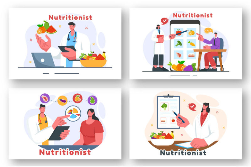 9-nutritionist-vector-illustration