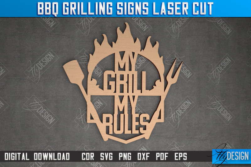 bbq-grilling-sign-patio-sign-bundle-wall-signboard-kitchen-dcor