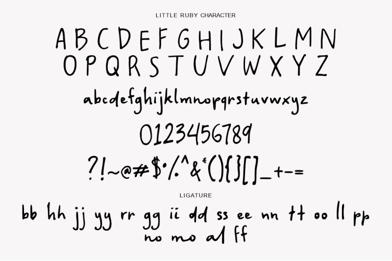 little-ruby-cute-handwritten-font