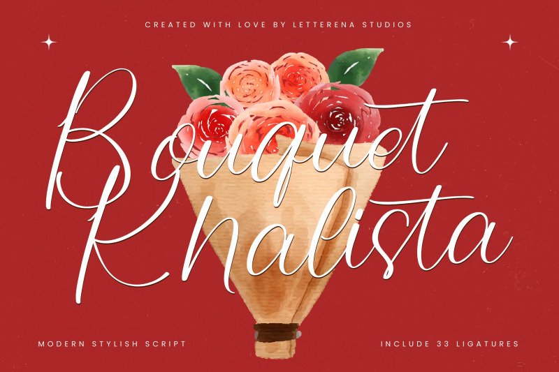 boquet-khalista-modern-stylish-script