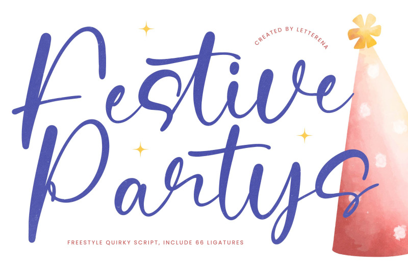 festive-partys-freestyle-quirky-script