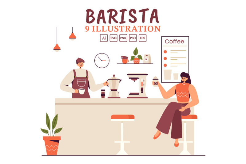 9-barista-making-coffee-illustration