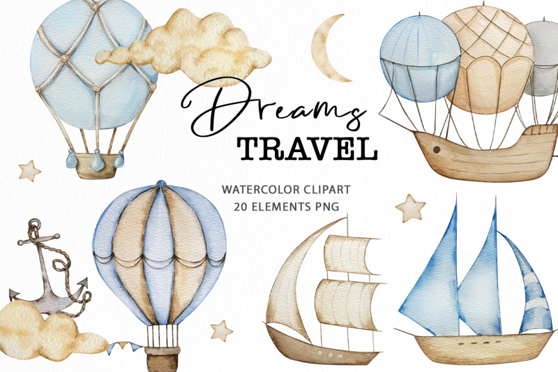 hot-air-balloon-and-boats-watercolor-clipart