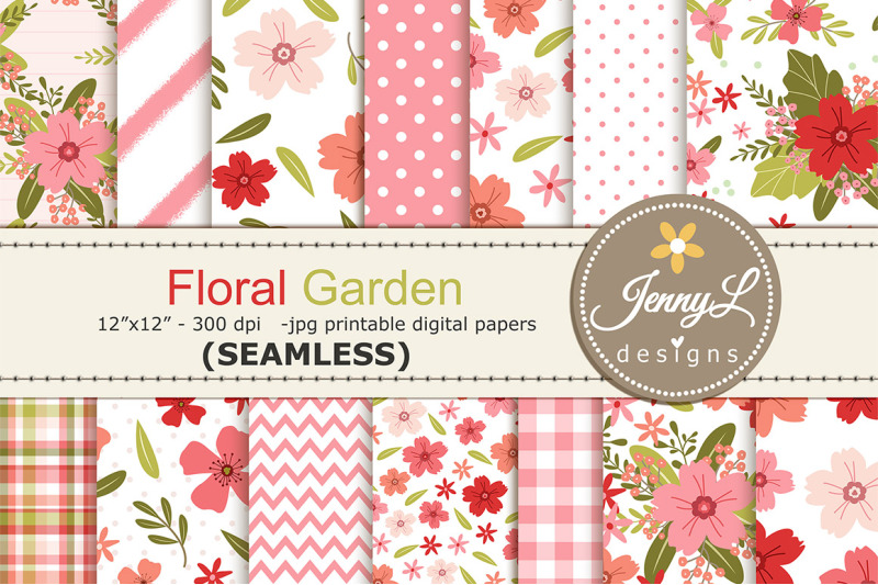 spring-summer-seamless-floral-garden-digital-papers