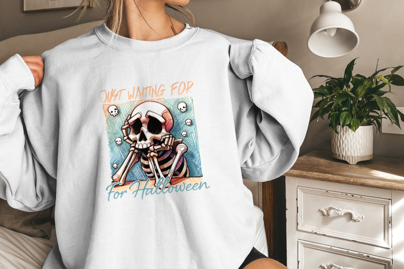 just-waiting-for-halloween-png-skeleton-vibes-png-spooky-summer-png-sublimation-skeleton-vintage-skeleton-png-halloween-skeleton-shirt