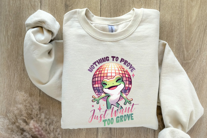 groovy-frog-graphic-funny-frog-png-unhinged-sublimation-frog-lady-png-frog-saying-disco-frog-trendy-graphic-funky-png-groovy-t-shirt