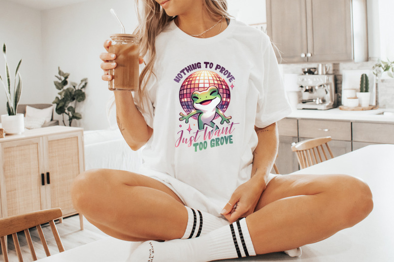 groovy-frog-graphic-funny-frog-png-unhinged-sublimation-frog-lady-png-frog-saying-disco-frog-trendy-graphic-funky-png-groovy-t-shirt