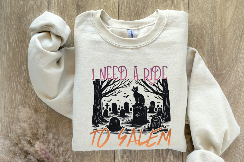 i-need-a-ride-to-salem-png-halloween-cat-png-spooky-graveyard-witchy-design-fun-halloween-art-trendy-digital-download