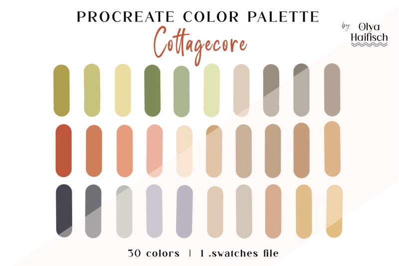 soft-natural-procreate-color-palette-boho-color-swatches