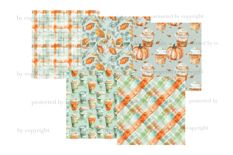 pumpkin-latte-digital-paper-autumn-pattern-set