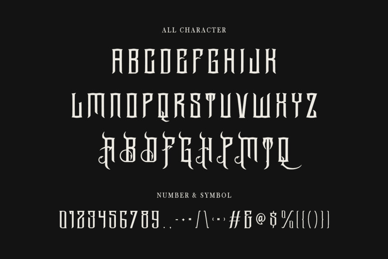 arzzell-blackletter-display-font