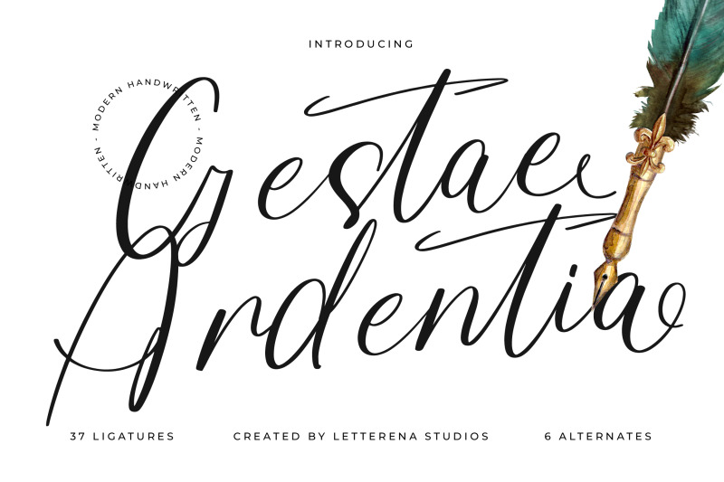 gestae-ardentia-modern-handwritten