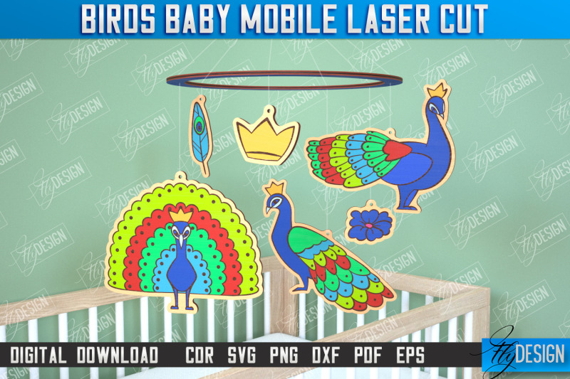 peacock-baby-mobile-baby-room-dcor-new-born-cnc-file