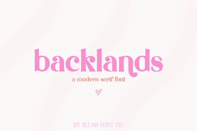 backlands-modern-serif-font