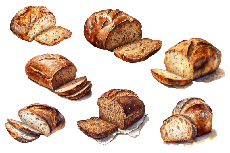 bread-pastries-watercolor-clipart