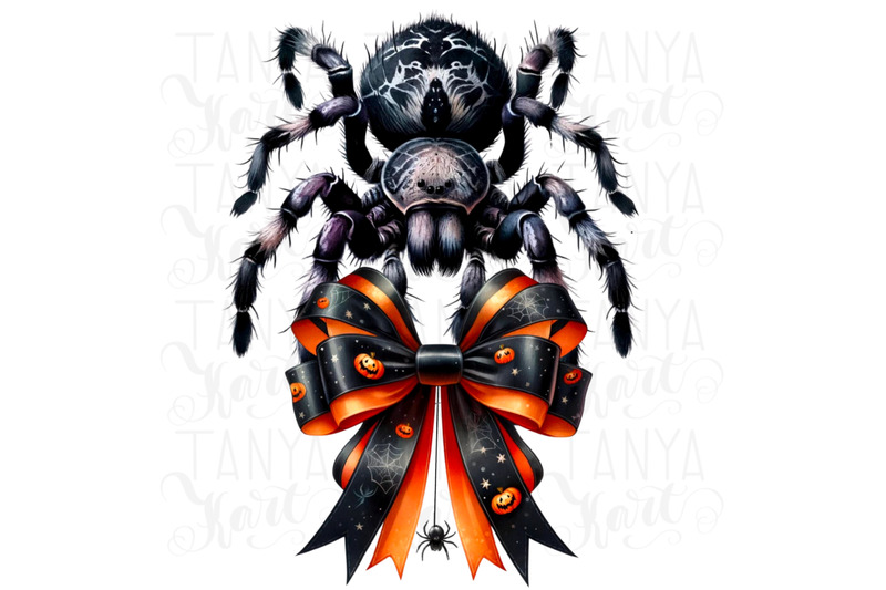 spider-with-bow-png-digital-prints-for-halloween-crafting-amp-card-makin