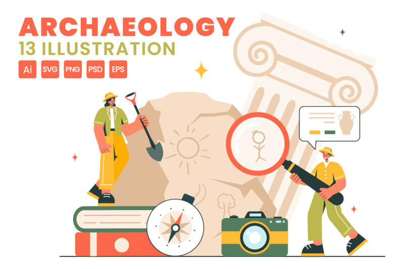 13-archeology-vector-illustration