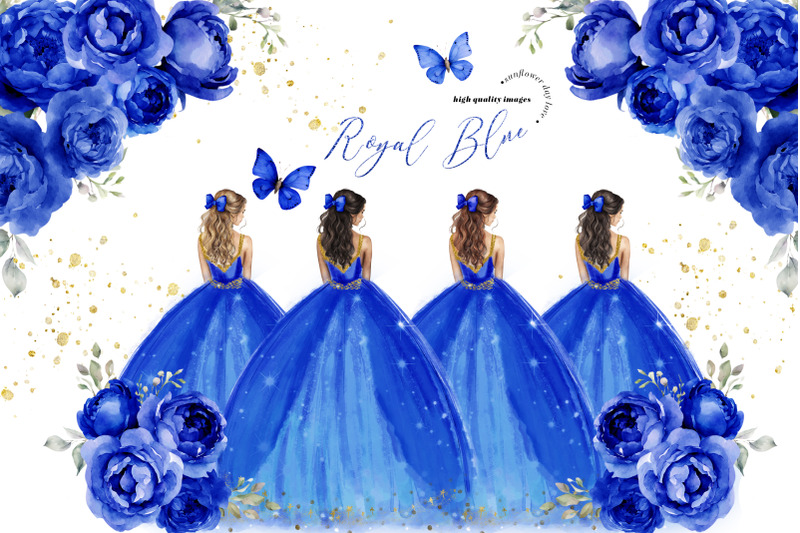 royal-blue-gold-princess-dresses-flowers-butterfly-clipart