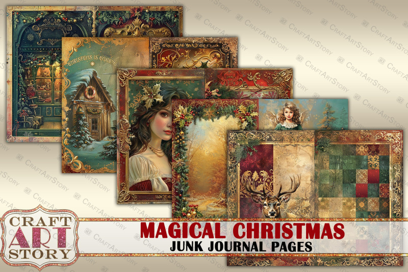 magical-christmas-junk-journal-kit-printable-junk-journal