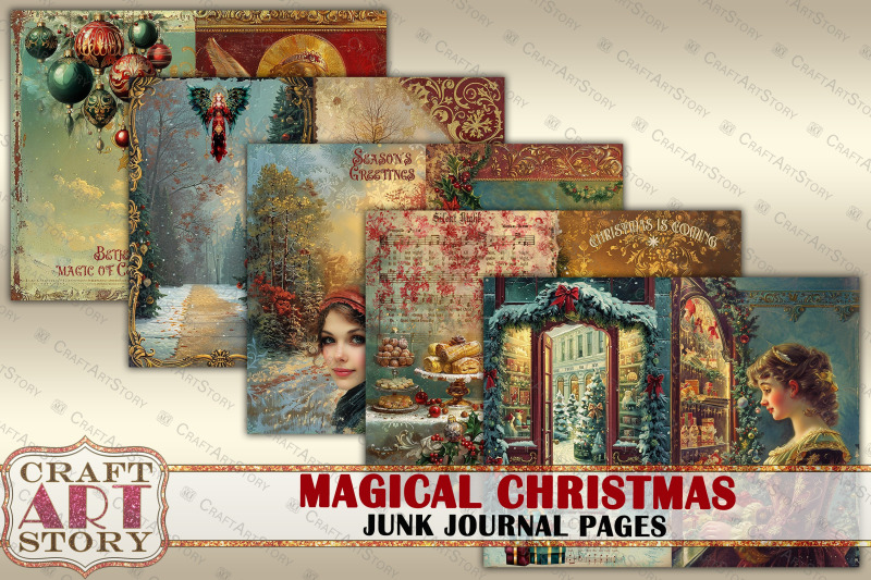 magical-christmas-junk-journal-kit-printable-junk-journal