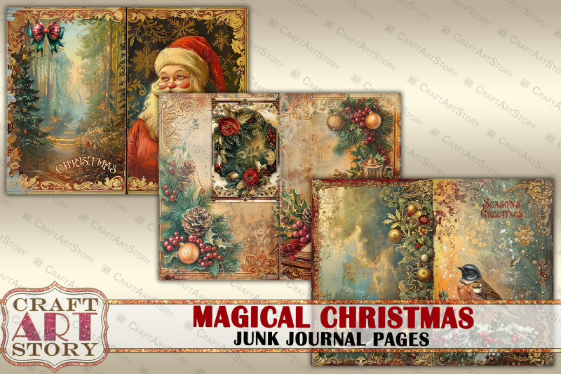 magical-christmas-junk-journal-kit-printable-junk-journal