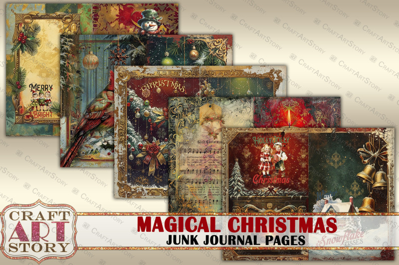 magical-christmas-junk-journal-kit-printable-junk-journal