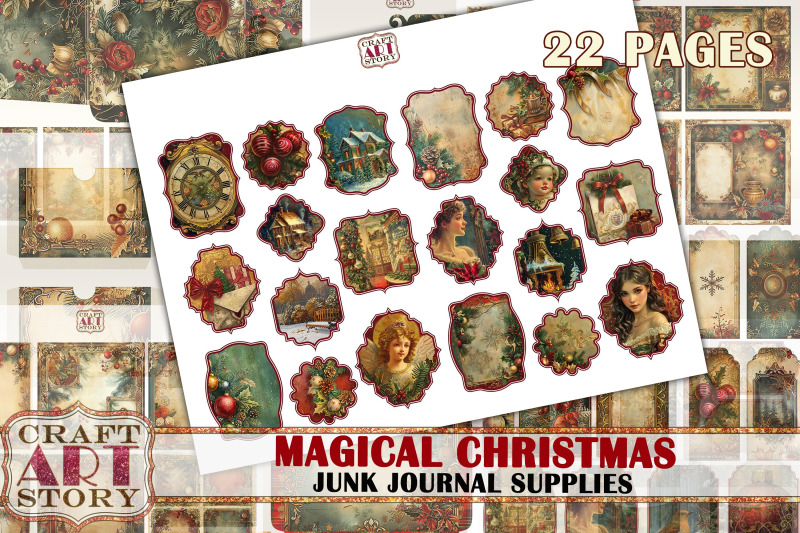 magical-christmas-junk-journal-kit-printable-junk-journal