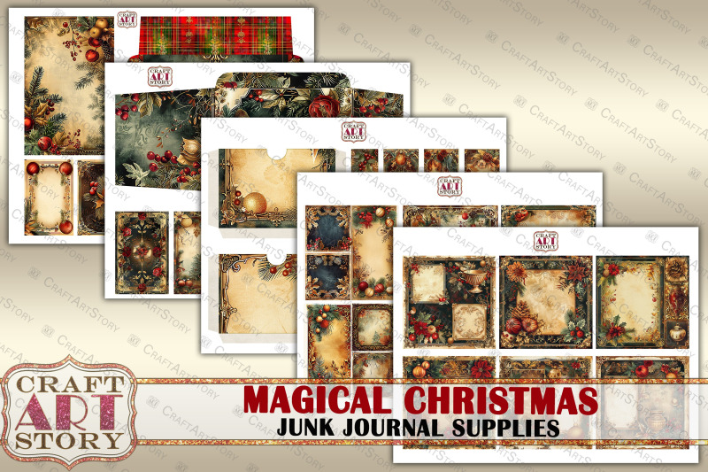 magical-christmas-junk-journal-kit-printable-junk-journal