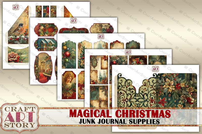 magical-christmas-junk-journal-kit-printable-junk-journal