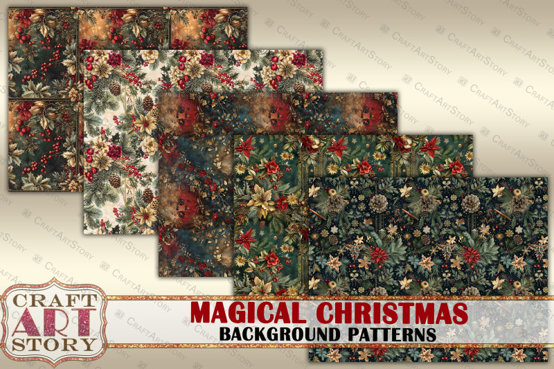 magical-christmas-junk-journal-kit-printable-background