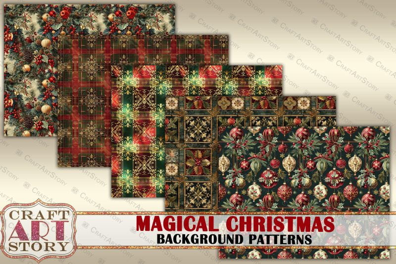 magical-christmas-junk-journal-kit-printable-background